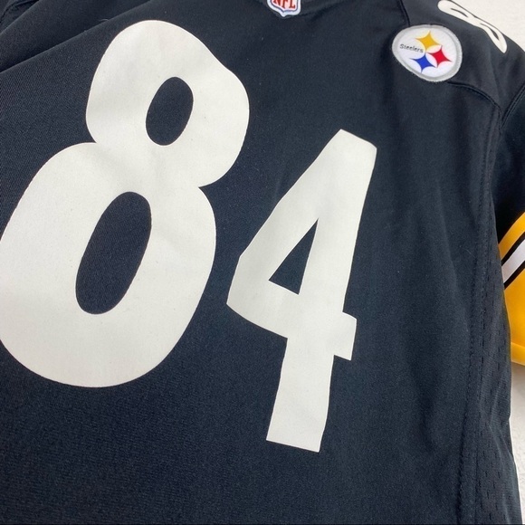 NIKE ON FIELD NFL PITTSBURGH STEELERS #84 ANTONIO BROWN Size XL Woman’s - Picture 5 of 13